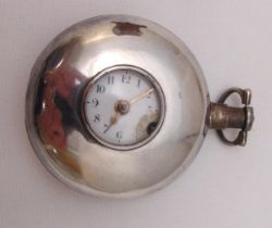 A George III silver cased pocket watch, the enamel dial with Arabic numerals, London 1806 by