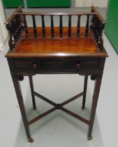 A 19th century rectangular mahogany library table with two drawers on tapering rectangular legs