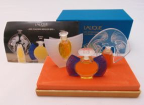 Lalique Parfums les Flacons miniatures in original fitted packaging