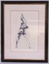 Robert Heindel four framed and glazed limited edition monochromatic prints of Ballet Dancers, signed