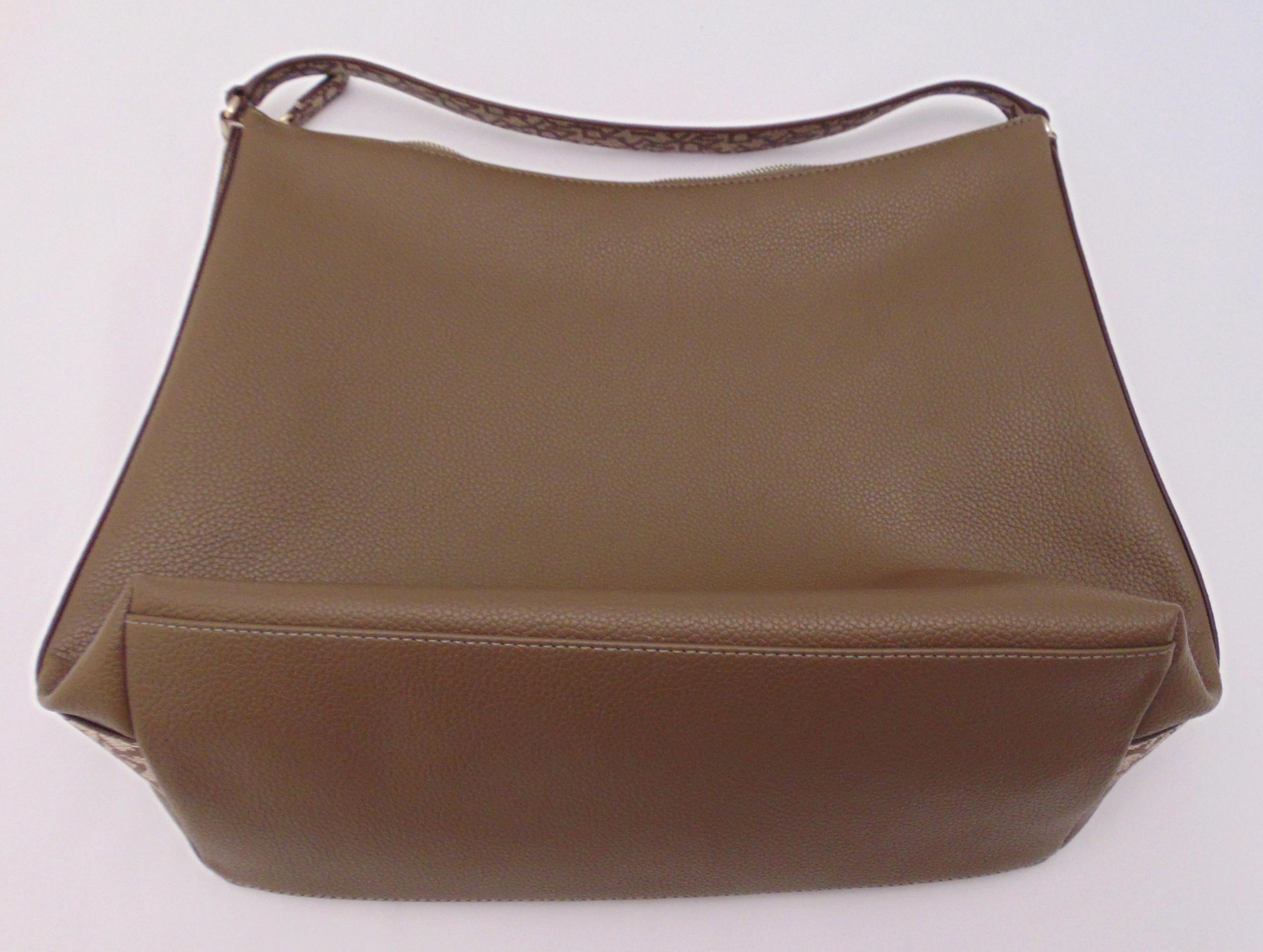 DKNY ladies taupe leather tote bag - Image 2 of 3