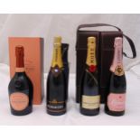 A quantity of NV champagne to include Laurent Perrier cuvee brut rose, Moet and Chandon Imperial