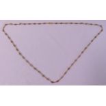 18ct yellow gold and rock crystal necklace, approx total weight 31.4g