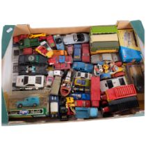 A large quantity of loose and boxed diecast vehicles, all Corgi related in nature, including the