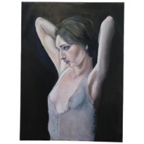 Clive Fredriksson - oil on canvas - erotic study. 76x57cm, unframed, unsigned.