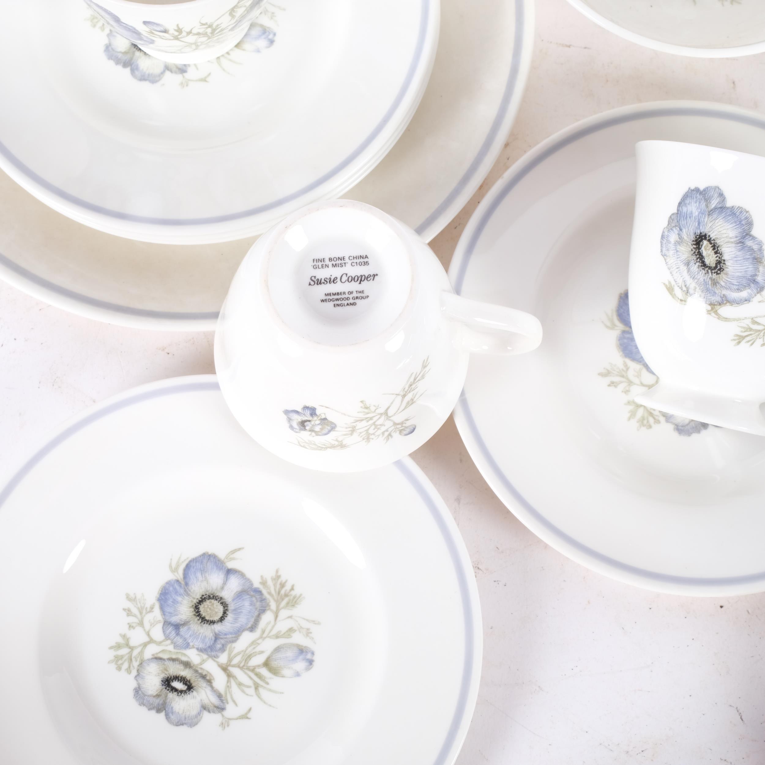 A Wedgwood Susie Cooper "Glen Mist" design part tea service, including 6 cups, associated saucers - Image 2 of 2