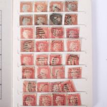 A small booklet of Queen Victoria 1887 penny reds, King Edward VII, George V, British Empire etc.