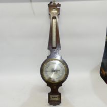 Antique aneroid barometer by Balerna, Halifax, H97cm