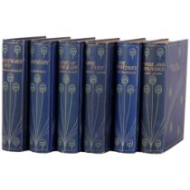 A set of 6 bound books, published by the Gresham Publishing Company, London, including Westward Ho