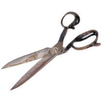 A large pair of American textile shears, by Wiss, USA, L33cm