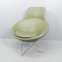 A contemporary Allermuir Conic A632 lounge chair, by Pearson Lloyd. Good condition, no maker's mark.