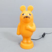 A mid-century table lamp in the form of the German cartoon character Die Maus. Height 32cm. Cannot