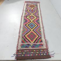 A Suzni runner. 291x70cm.