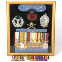 A group of 8 Great War and Second World War Service medals, awarded to Alexander Grant Keir,