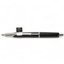 A Pilot, Capless fountain pen, black lacquer with 14ct gold nib, also marked A396, with original