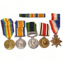 First World War Victory and War medals to 14830 Pte EE Hipperson, Norfolk Regiment, a 1919-21 Indian
