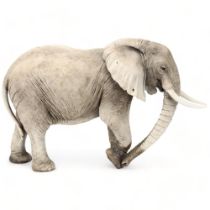 Nick Mackman, raku ceramic Elephant sculpture, 2013, with Certificate of Authenticity, height