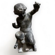 A 19th century cast lead garden figure,