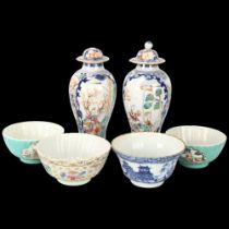 A group of Chinese porcelain items