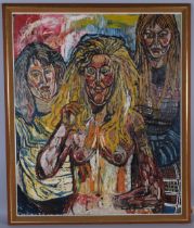 John Bratby RA, (1928 - 1992), Medal Winners, oil on board, signed, 147cm x 121.5cm, provenance: