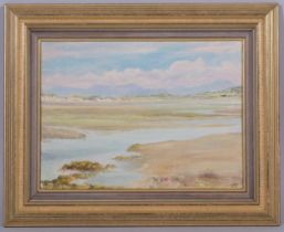 Edward Steel Harper (1878 - 1951), the estuary at Llanbedr, 1932, oil on board, signed with