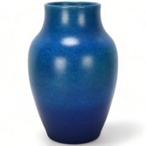 Pilkington's Royal Lancastrian lapis/blue glazed vase, model nr 2085, impressed makers marks to