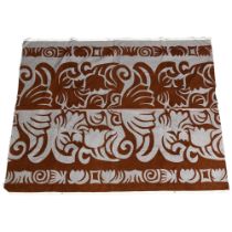 An Edinburgh Weavers cotton fabric panel, EW monogram to selvedge, 154 x 123cm Good condition,