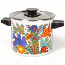 A vintage Villeroy and Boch "Acapulco" range cooking pot, height 15cm Good vintage condition, has