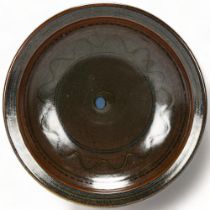 RAY FINCH (1914-2012), for Winchcombe Pottery, a large studio pottery stoneware bowl, with trailed