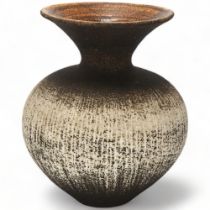 WAISTEL COOPER (1921-2003), British, a stoneware vase with sgraffito decoration and matt glaze,