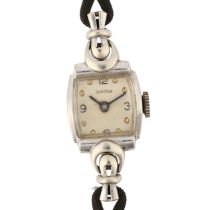 BLANCPAIN - a lady's 14ct white gold mechanical wristwatch, circa 1960s, silvered dial with
