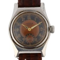 FOKKER - a stainless steel Sport Aviation Pilot's mechanical wristwatch, ref. 7496, circa 1950s,