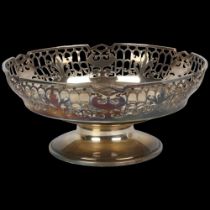 An Elizabeth II silver bon bon dish, Poston Products Ltd, Coronation hallmark Sheffield 1953,