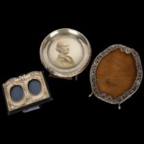 3 silver-fronted photo frames, largest overall 13.5cm (3) Lot sold as seen unless specific item(s)