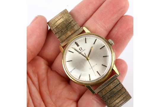 OMEGA - a gold plated stainless steel Geneve mechanical wristwatch, ref. 135.011, circa 1968, - Image 5 of 5