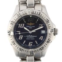 BREITLING - a stainless steel Colt Ocean automatic calendar bracelet watch, ref. A17350, textured