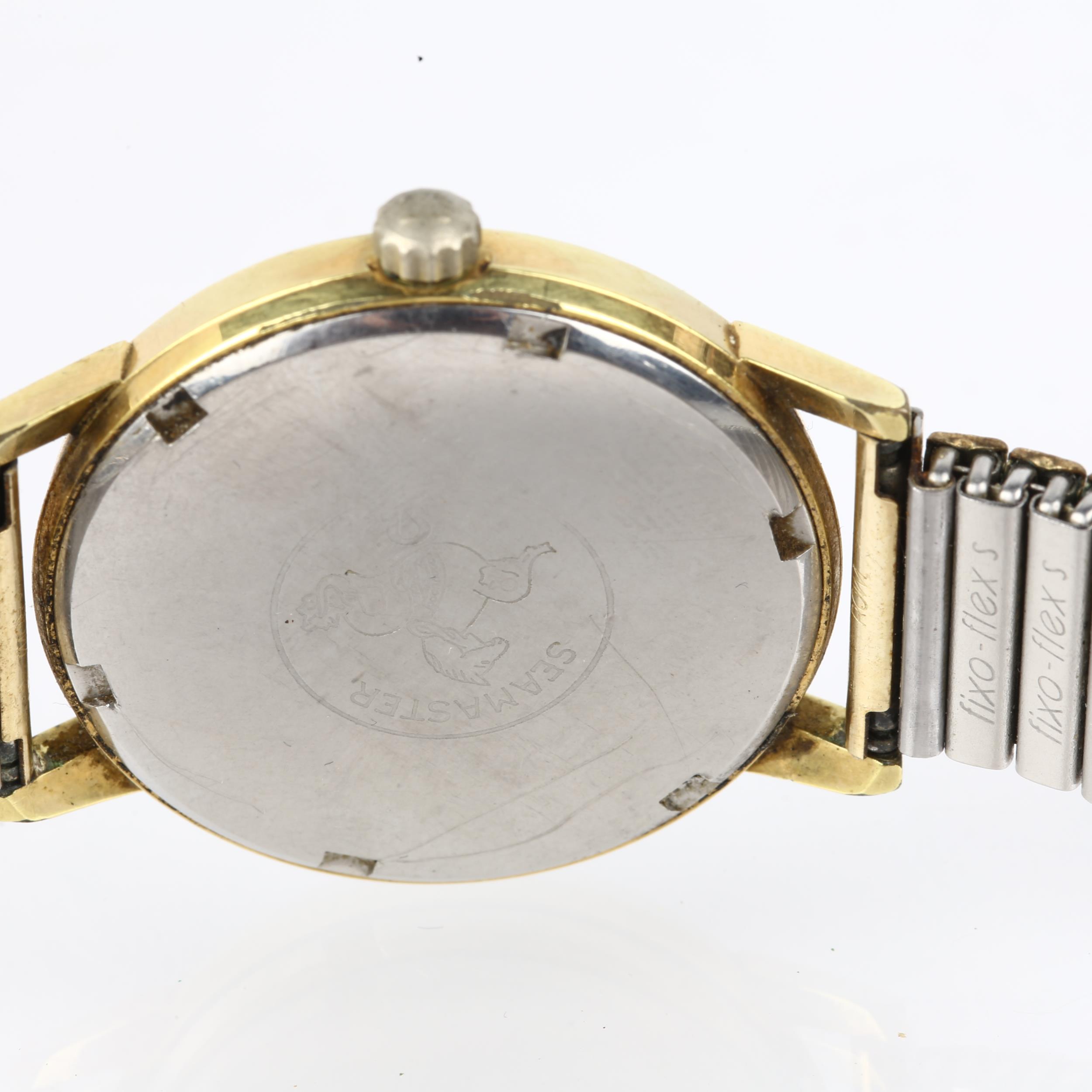 OMEGA - a gold plated stainless steel Geneve mechanical wristwatch, ref. 135.011, circa 1968, - Image 4 of 5