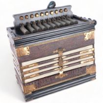 An Vintage German accordion, by Geer-Ludwig