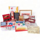 A large quantity of Chinese Olympic commemorative wear, including the Olympic Games tea leaves,