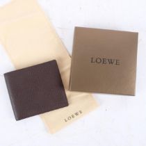 A Loewe brown leather wallet, in associated Loewe presentation box