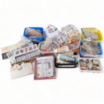 A large quantity of used loose UK and worldwide stamps, sheaths of stamps, etc (boxful)