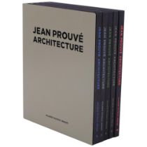 A set of 5 books, The Architecture of Jean Prouve, by Galeri Patrick Seguin, in steel slip case, RRP