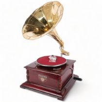 A reproduction Victrola Talking Machine Company gramophone