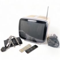 Brion Bega, a mid-century Italian-made 12" television, model "Doney", with associated cables and