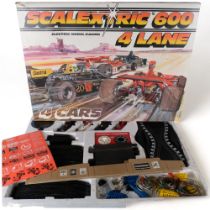 SCALEXTRIC - a Scalextric 600 electric model racing lane kit, appears complete and with original