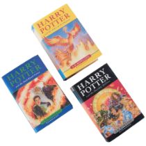 HARRY POTTER - J.K. ROWLING - a group of 3 first edition hardback books, including Harry Potter