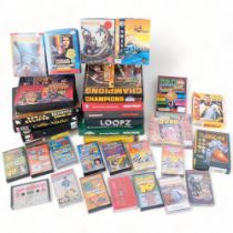 A quantity of Vintage Commodore computer console cassette games, in original packaging, including