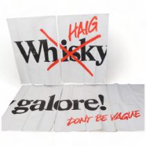 A large Haig Whiskey poster, poster comes in approx 16 pieces, each piece measures 100cm x 150cm