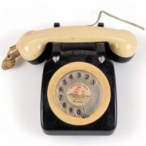 A Vintage GPO 746 rotary dial telephone