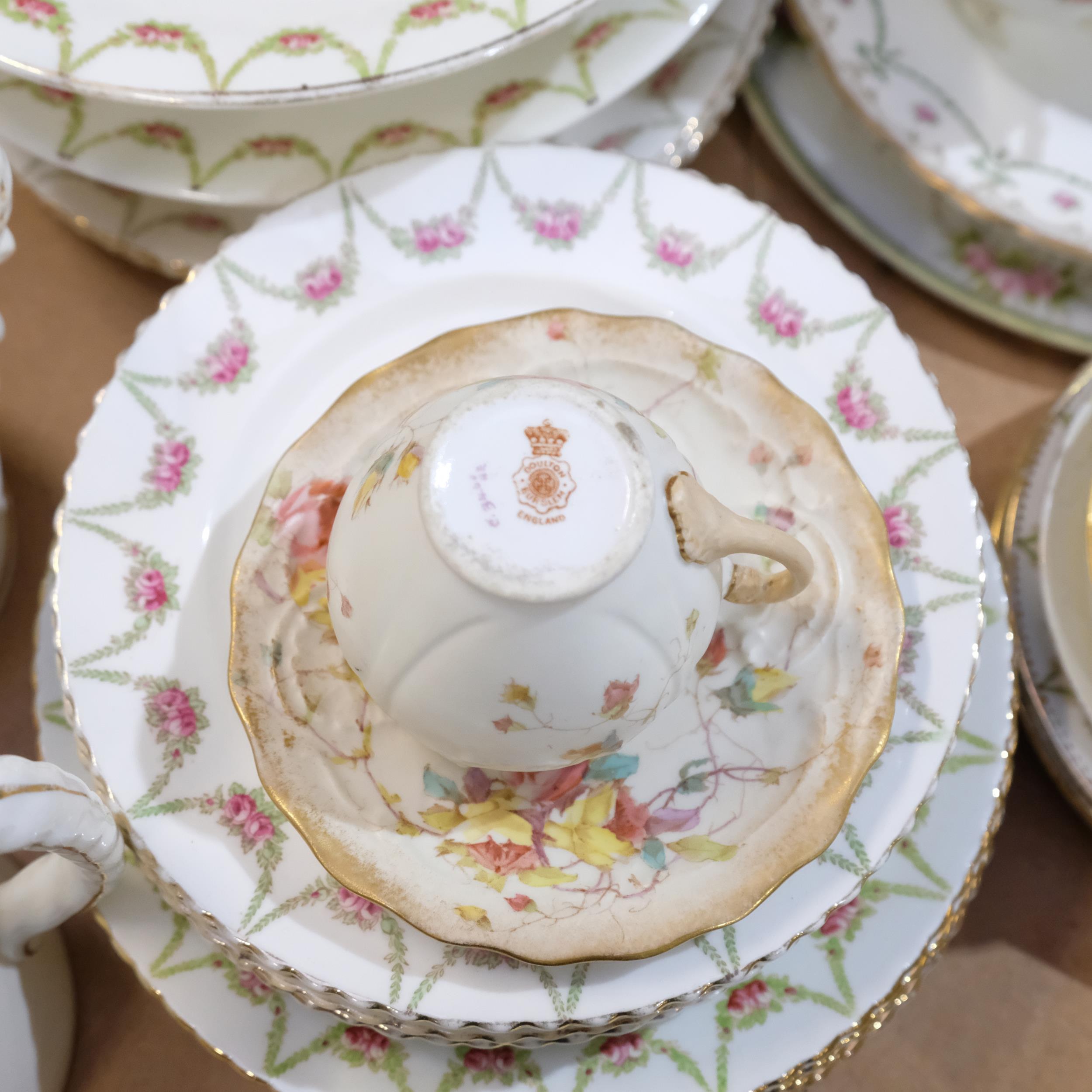 A group of Antique china, to include various serving plates, cups, saucers etc, such makers as - Image 2 of 2